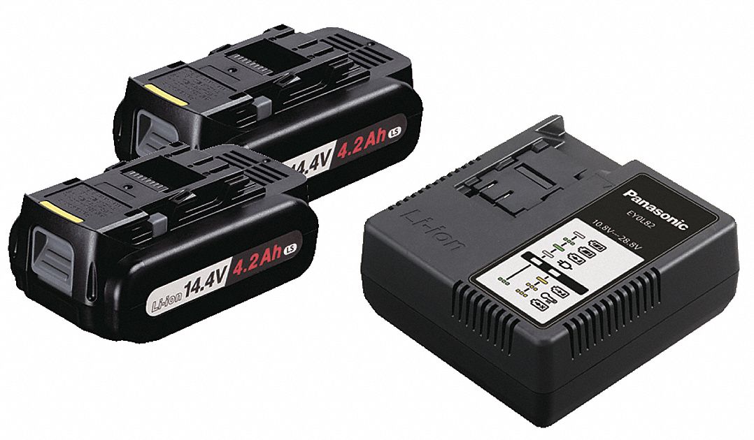 2in1 set 14,4v 4000mah Li-ion Batterie Chargeur pour panasonic ey7541ln2s ez7540x 