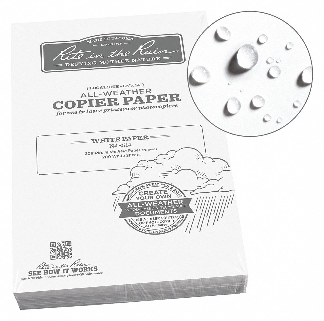 COPIER PAPER,WHITE,8-1/2 IN X 14 IN SIZE