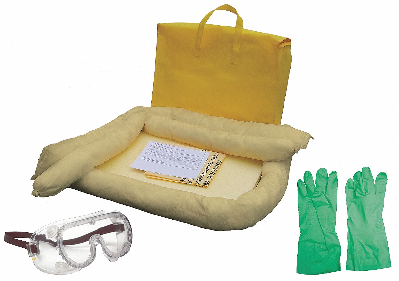 Fluids Absorbed Chemical, Hazmat, Container Type Bag, 7 gal Container