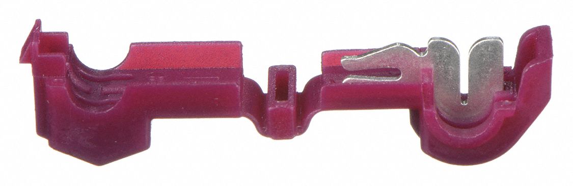 INSULATION DISPLACEMENT CONNECTOR, RED, T TAP, 1 PORT, 50 PK