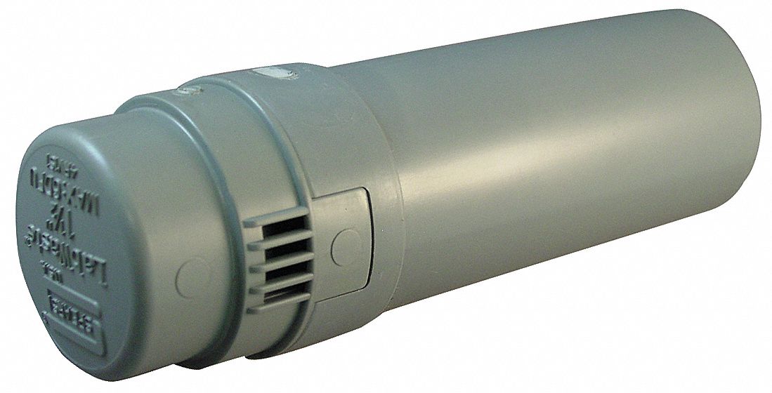 SPEARS Admittance Valve 1 1/2 in Pipe Dia., Plastic, Gray, Spigot