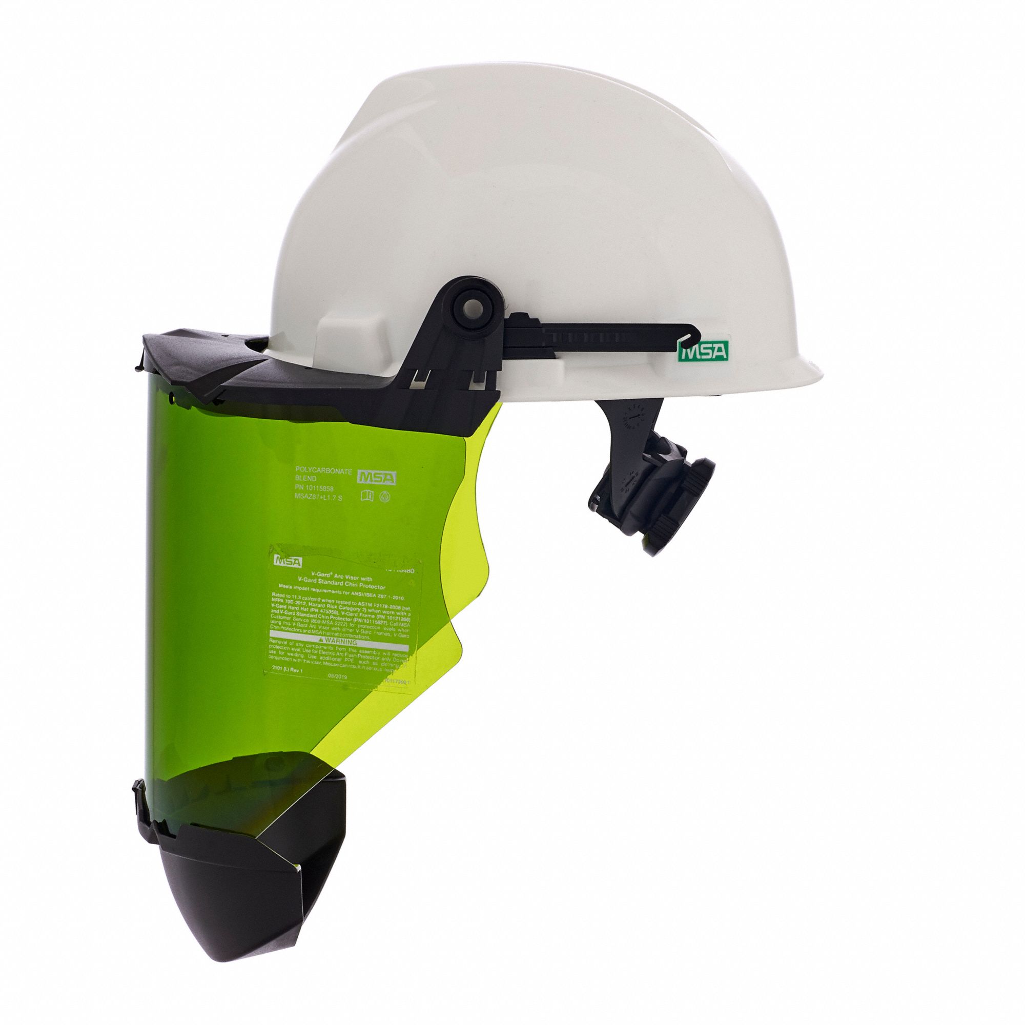 MSA Hard Hat ANSI Classification Type 1, Class E, Front Brim Head