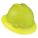 SLOTTED HAT, CSA, TYPE 1, CLASS E, PE, 4-PT FAS-TRAC III RATCHET, FULL BRIM, HI-VIS YLW GRN