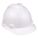 SLOTTED CAP, CSA Z94.1-2005, TYPE 1, CLASS E, PE, 4-PT STAZ-ON PINLOCK, FRONT BRIM, WHITE