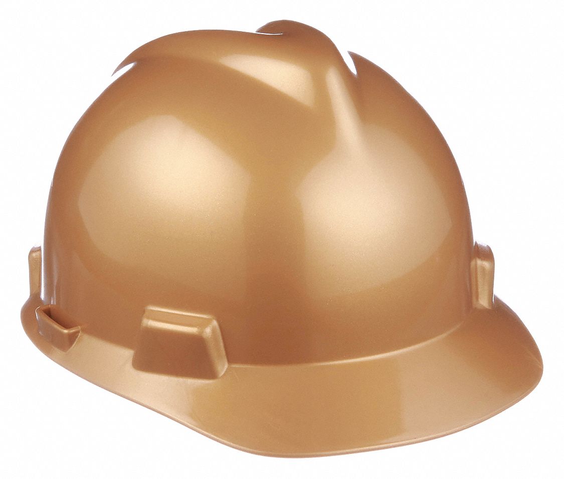 Gold, No Graphics, Hard Hat 22EY82464852 Grainger