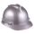 SLOTTED CAP, CSA Z94.1-2005, TYPE 1, CLASS E, PE, 4-PT STAZ-ON PINLOCK, FRONT BRIM, SILVER