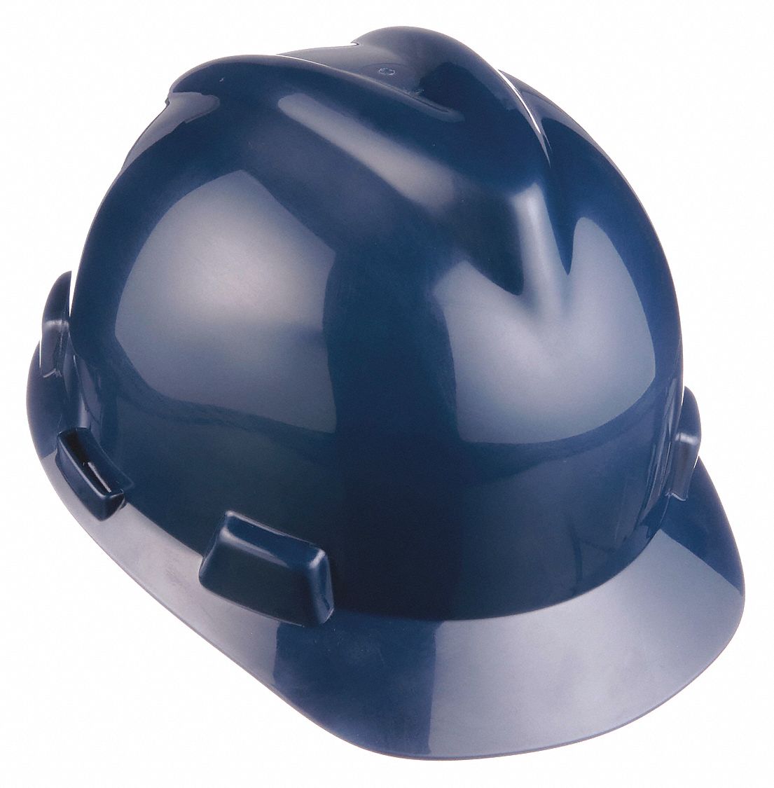 SLOTTED CAP, CSA, TYPE 1, CLASS E, PE, 4-PT FAS-TRAC III RATCHET, FULL BRIM, DK BLUE