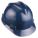 SLOTTED CAP, CSA, TYPE 1, CLASS E, PE, 4-PT FAS-TRAC III RATCHET, FULL BRIM, DK BLUE