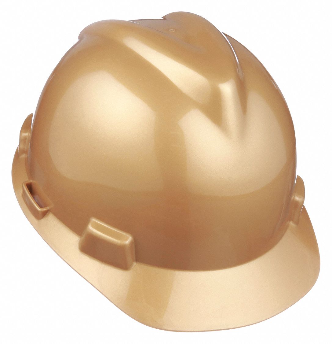 SLOTTED CAP, CSA, TYPE 1, CLASS E, PE, 4-PT FAS-TRAC III RATCHET, FRONT BRIM, GOLD