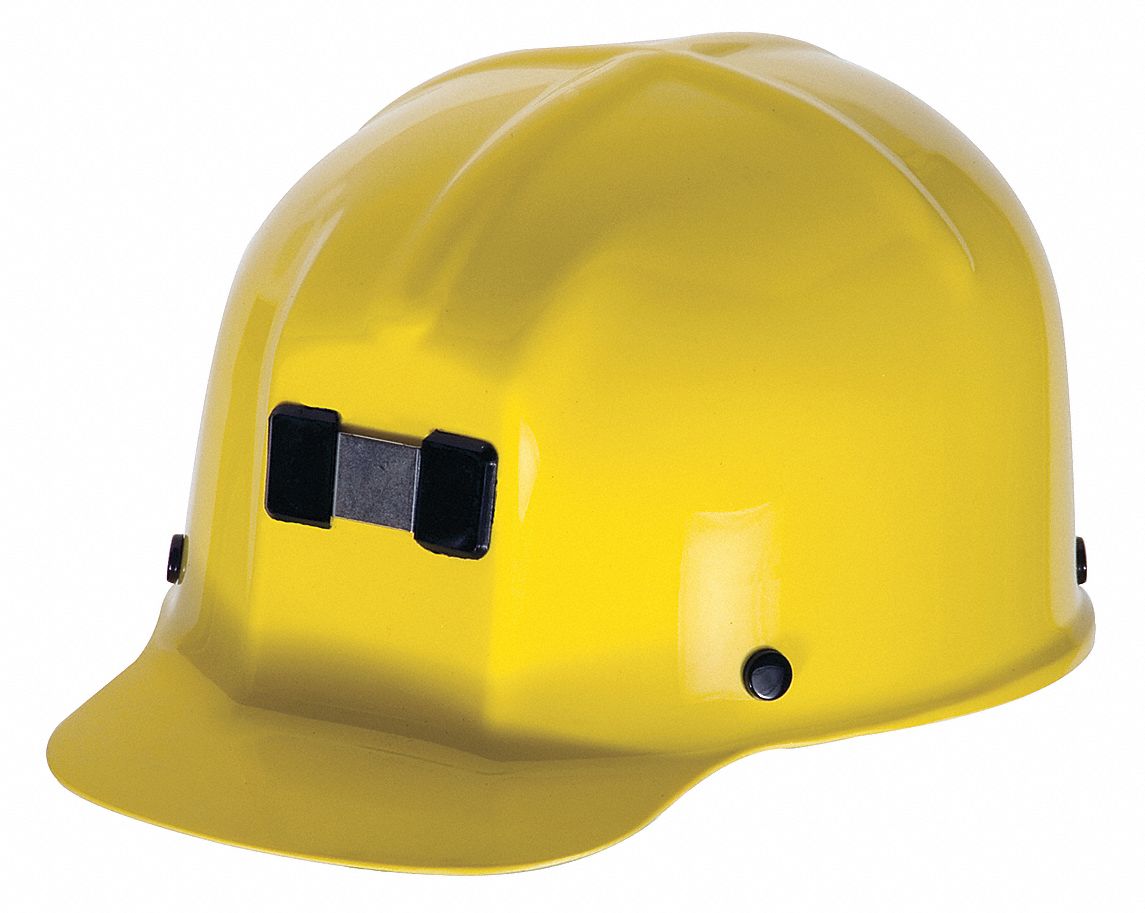 CASQUE SANS FENTE, POLYCARBONATE, SUSPENSION STAZ-ON VERROU GOUPILLE, BORD AVANT, JAUNE