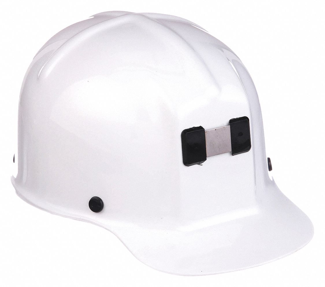 NON-SLOTTED CAP, PC, FAS-TRAC III RATCHET SUSPENSION, FRONT BRIM, WHITE