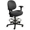 24/7 Extreme Use Big and Tall Fabric Task Chairs with Adjustable Arms