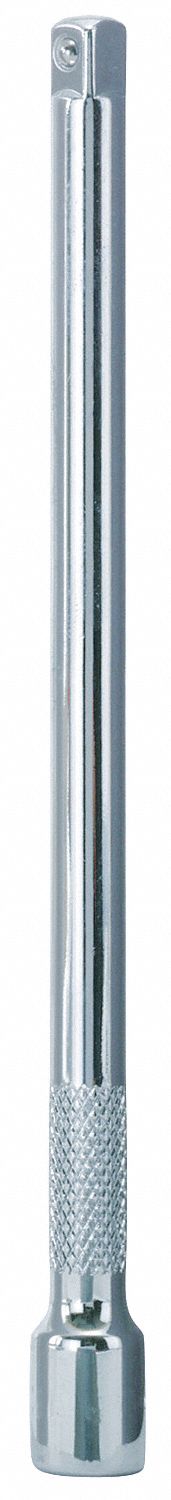 Socket Extension,1/4 x 2 In,Chrome