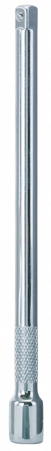 Socket Extension,1/4 x 6 In,Chrome