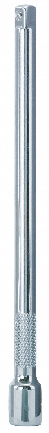 Socket Extension,1/4 x 14 In,Chrome