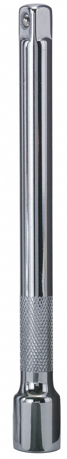 Socket Extension,3/8 x 6 In,Chrome