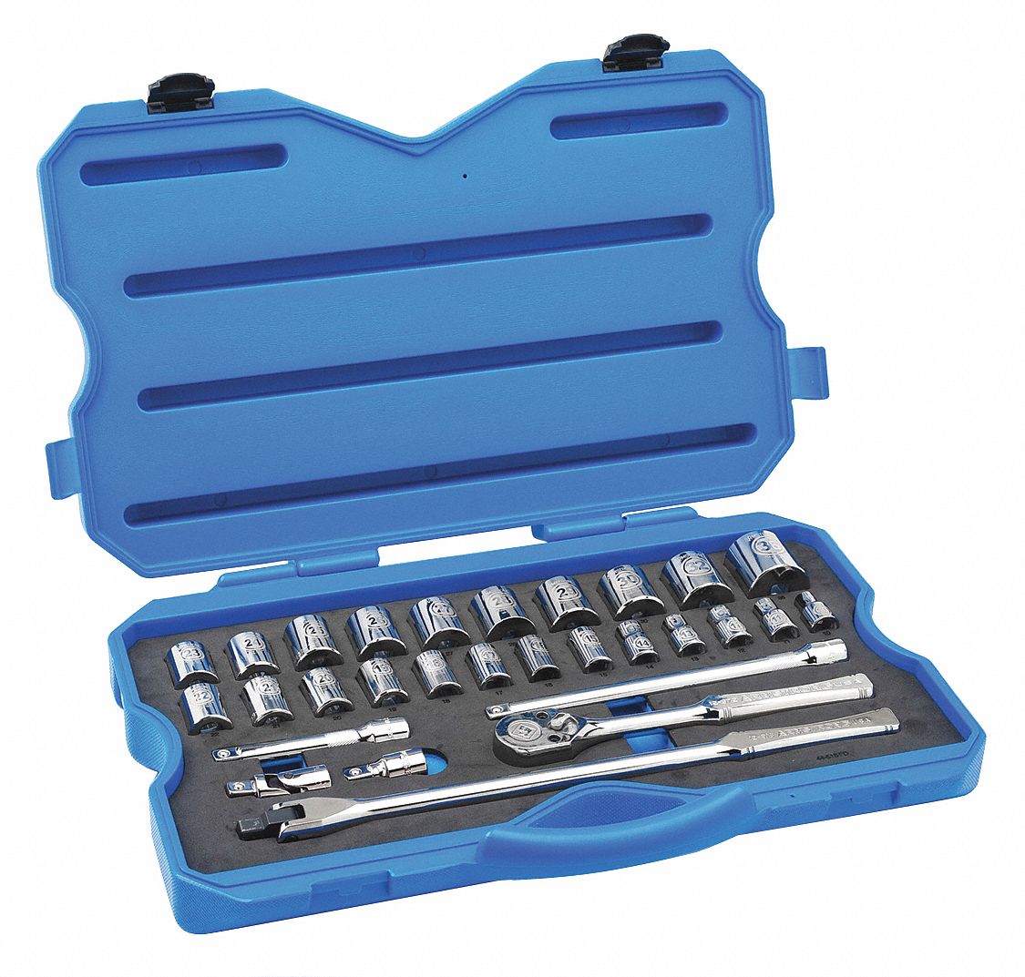 ARMSTRONG Socket Wrench Set, Square, Drive Size 1/2 in 22F12744515