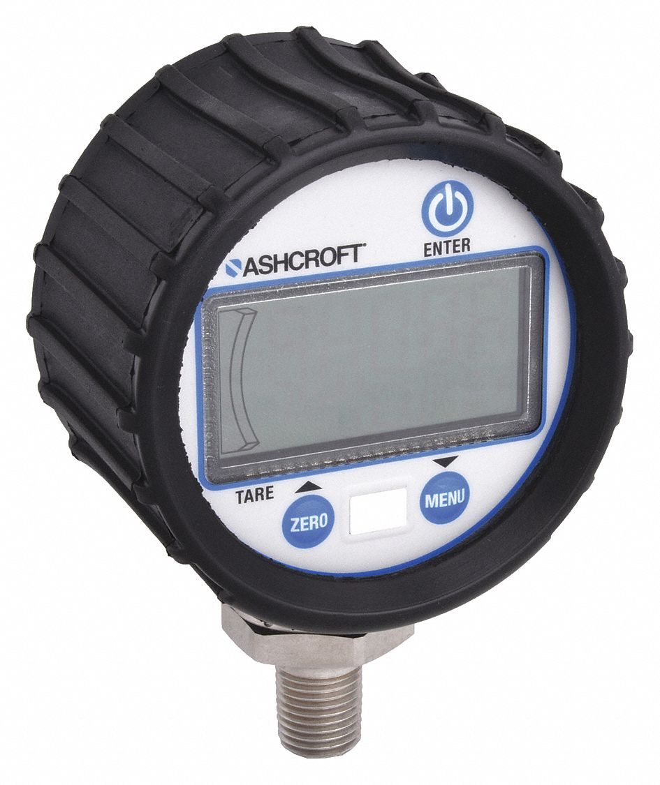 ASHCROFT, 0 to 500 psi, For Liquids & Gases, Digital Industrial Pressure  Gauge - 22F161|DG2551N1NAM02L500#- - Grainger