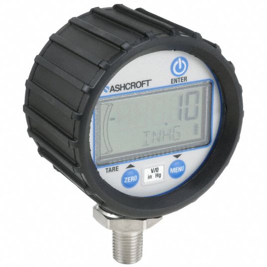 ASHCROFT, -30 to 0 in Hg, For Liquids & Gases, Digital Industrial ...