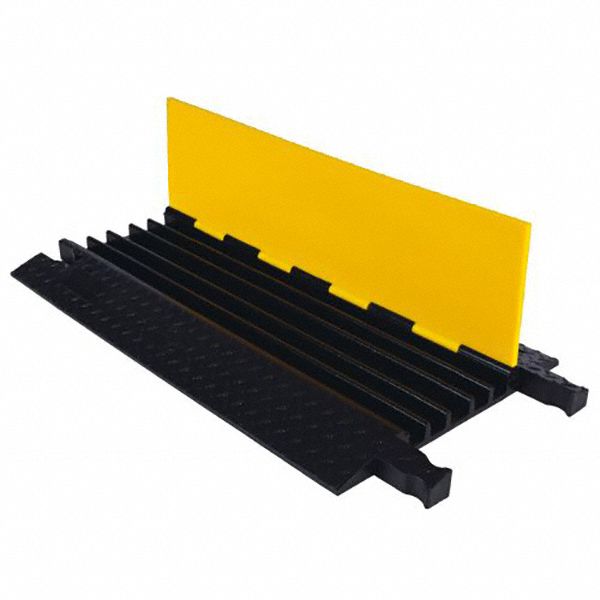 CABLE PROTECTOR, 5 CHANNELS, HINGED, 1 IN MAX CABLE D, 19¾ IN W, 1⅞ IN H, 36 IN L