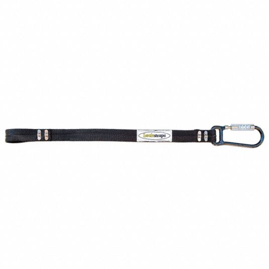 LOCKSTRAPS Helmet Lock, Carabiner, 2 ft. x 11/2 In. 22F245901
