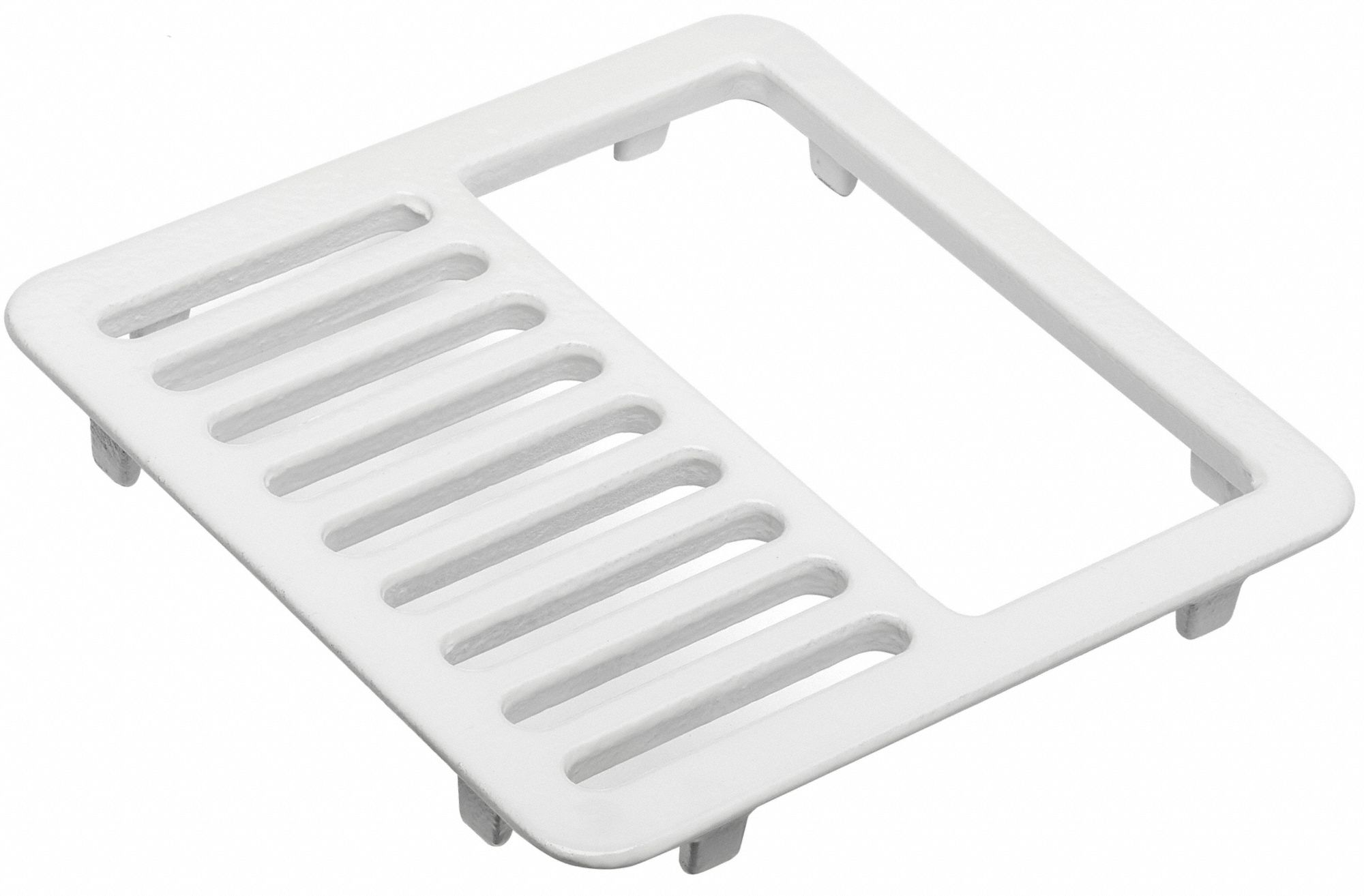 ZURN Half Floor Drain Grate, For Use With 8-7/8 in Square Floor Sinks ...