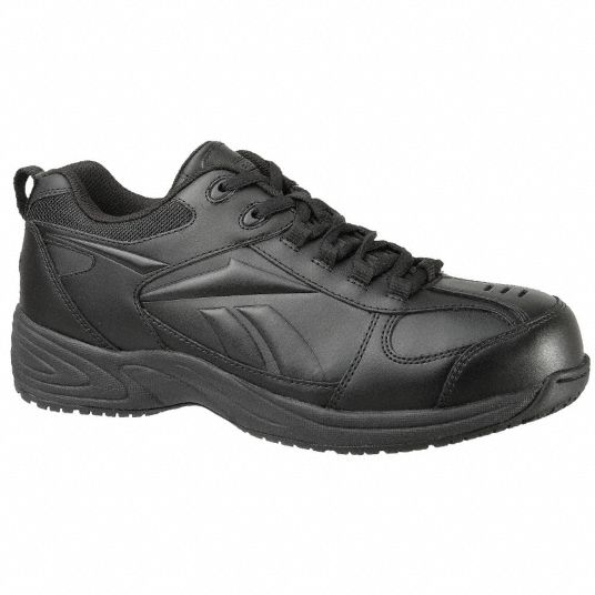 REEBOK Athletic Shoe, 12, M, Men's, Black, Composite Toe Type, 1 PR ...