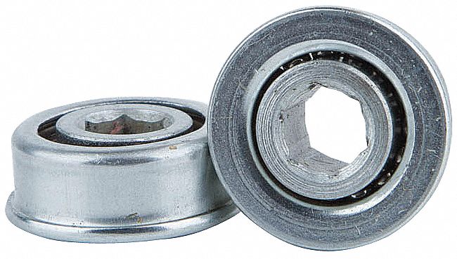 General Purpose Conveyor Roller Bearing: 3/8 in For Axle Size, 0.91 in Bearing OD, 35 lb