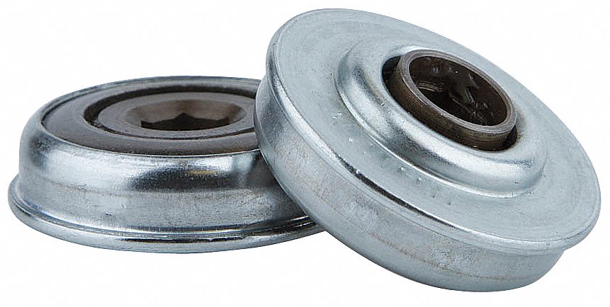 UNITED SALES Zinc Plated Steel Hex Conveyor Bearing with 1 ...