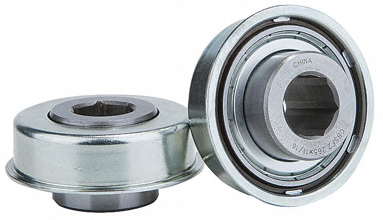 Heavy-Duty Precision Conveyor Roller Bearing: 11/16 in For Axle Size, 2.26 in Bearing OD, 1500 lb