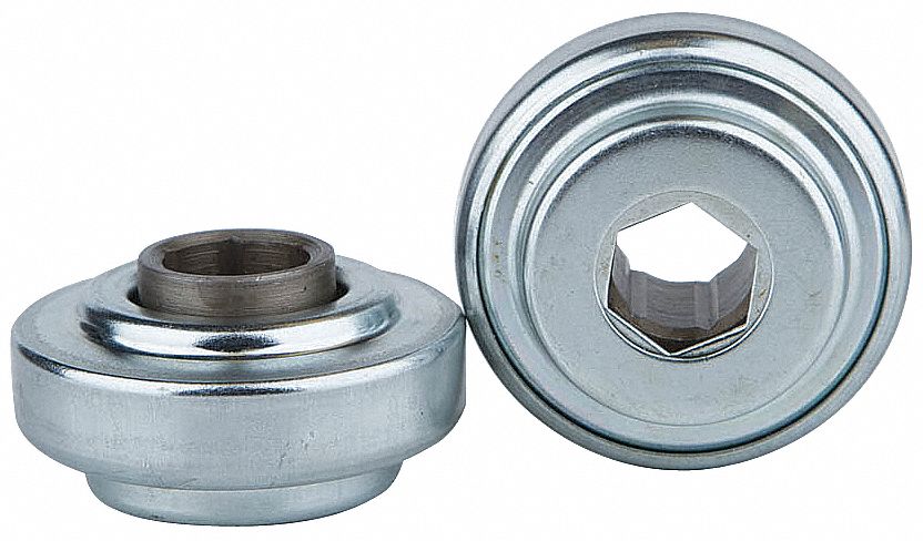 General Purpose Conveyor Roller Bearing: 11/16 in For Axle Size, 2.32 in Bearing OD, 325 lb, Steel