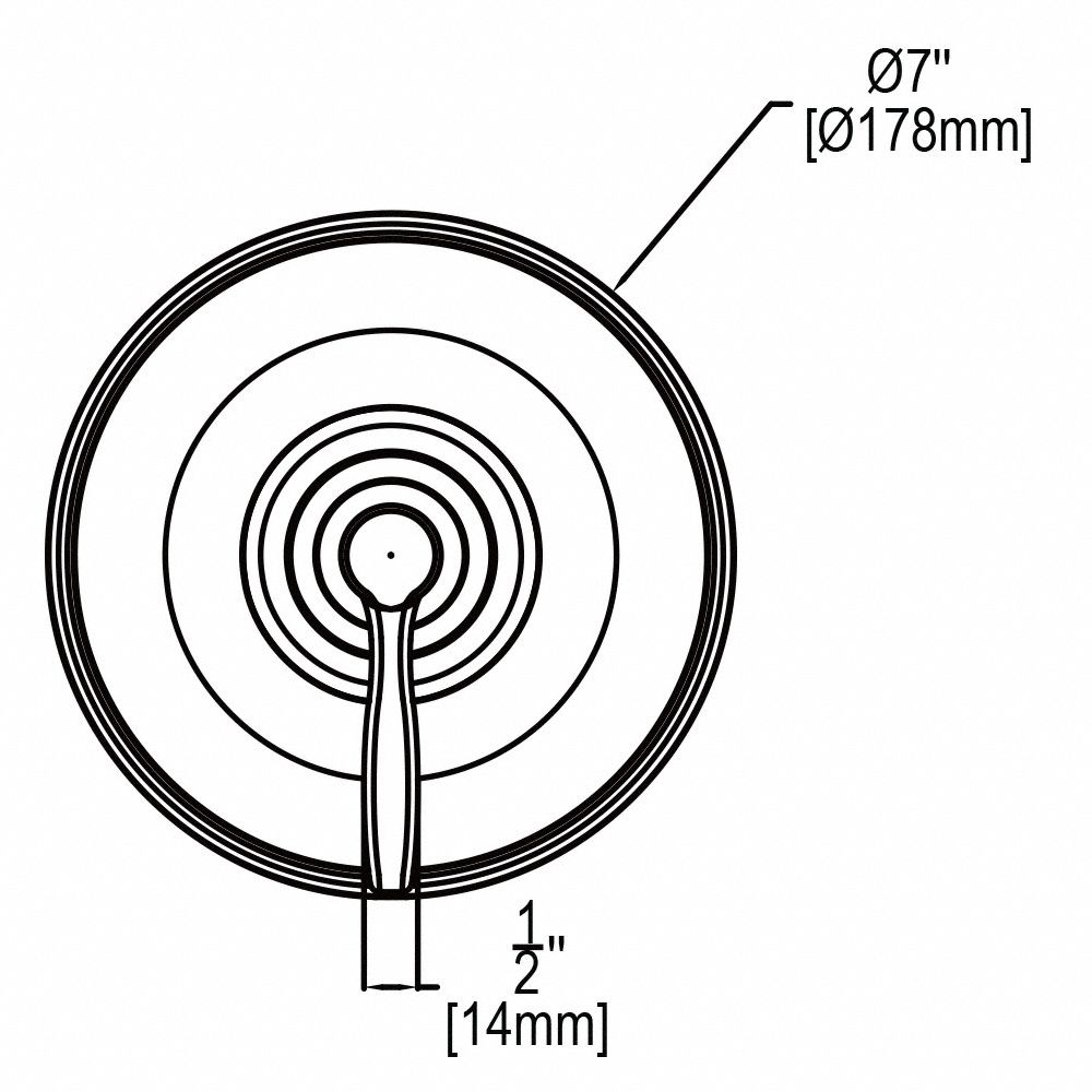 SPEAKMAN Shower Valve Trim Speakman, For Use With CPVPB Speakman