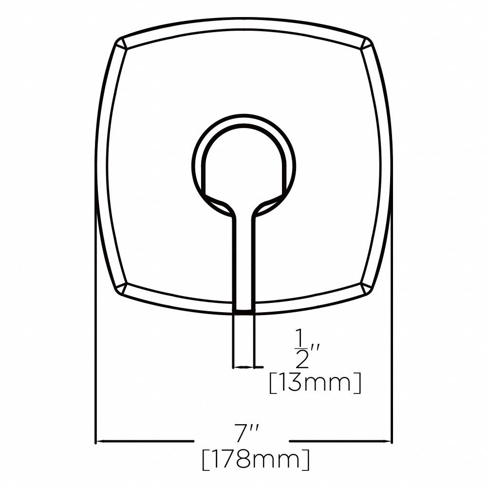 SPEAKMAN Bathtub and Shower Valve Trim Kit Speakman, For Use With CPV