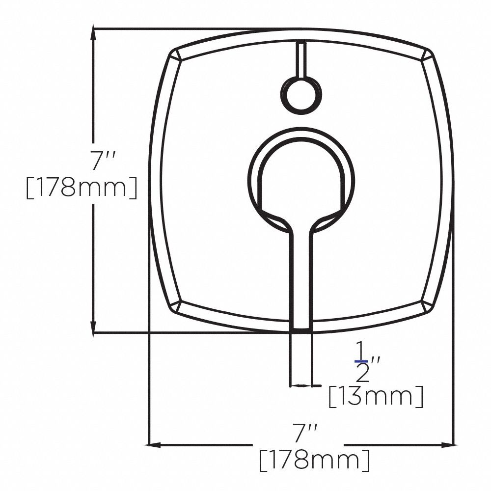 SPEAKMAN Speakman, Shower Valve Trim Kit, Polished Chrome 22FD85CPT
