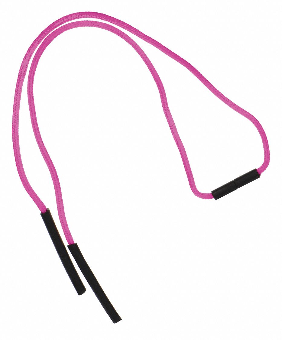 SPORTS STRAP, SLIP-ON, POLYPROPYLENE/RUBBER, HI-VIS PINK, 22 IN, ADJUSTABLE