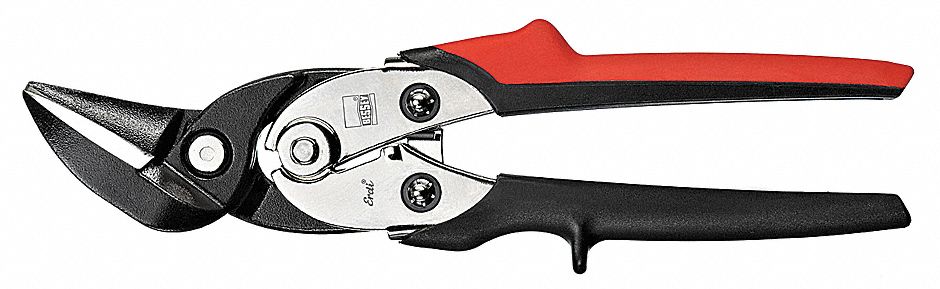 AVIATION SNIP, LEFT, 10 1/4 IN OVERALL L, 2 IN CUTTING L, STEEL, PLASTIC, PLASTIC