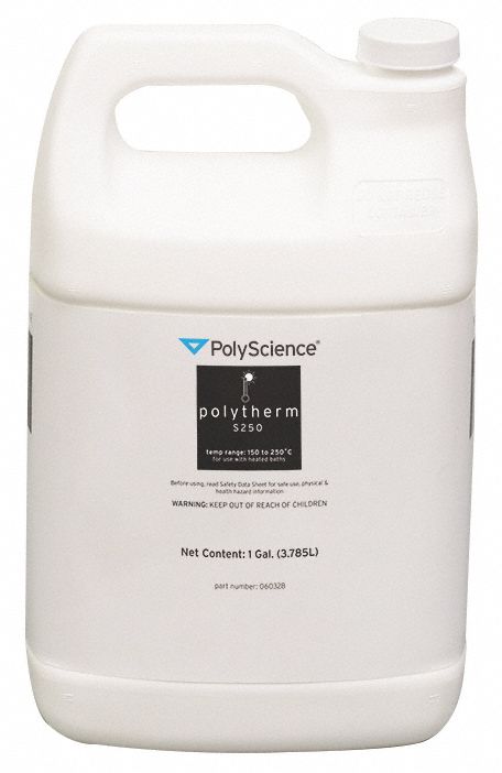 Silicone Heat Transfer Fluid: 150° to 250°C, 3.8 L Capacity