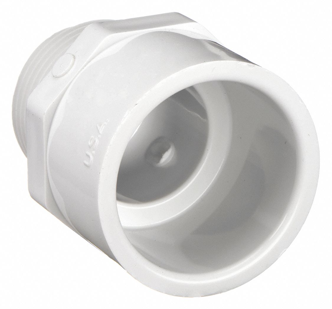 Male Adapter, 3/4 in, Schedule 40,White