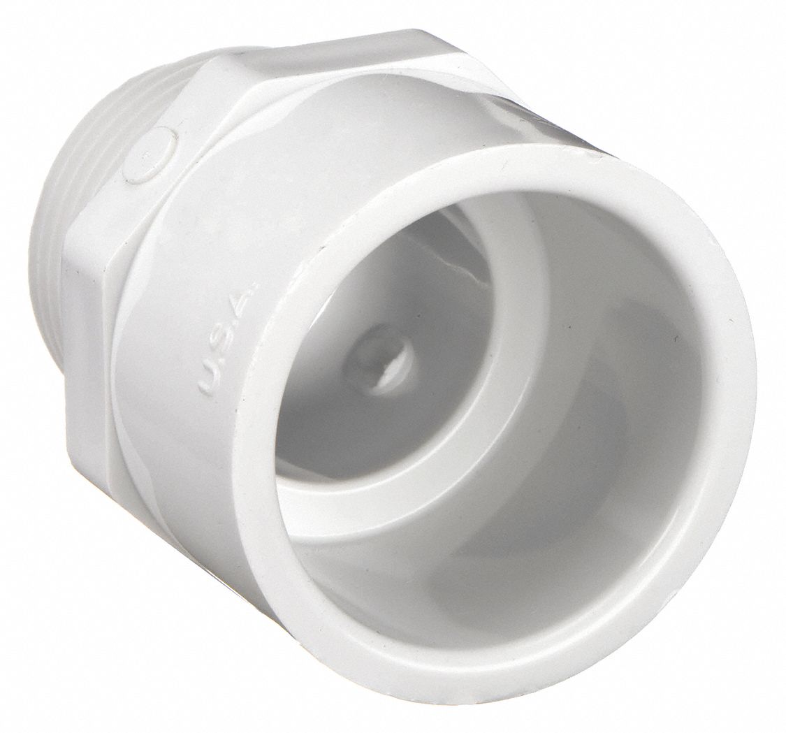 MALE ADAPTER: ¾ IN X ¾ IN FITTING, SCHEDULE 40, MALE NPT X FEMALE SOCKET, 480 PSI