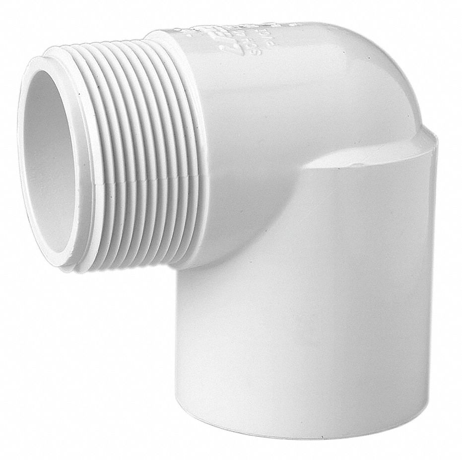 LASCO PVC Street Elbow, 90°, MNPT x FNPT, 1-1/2