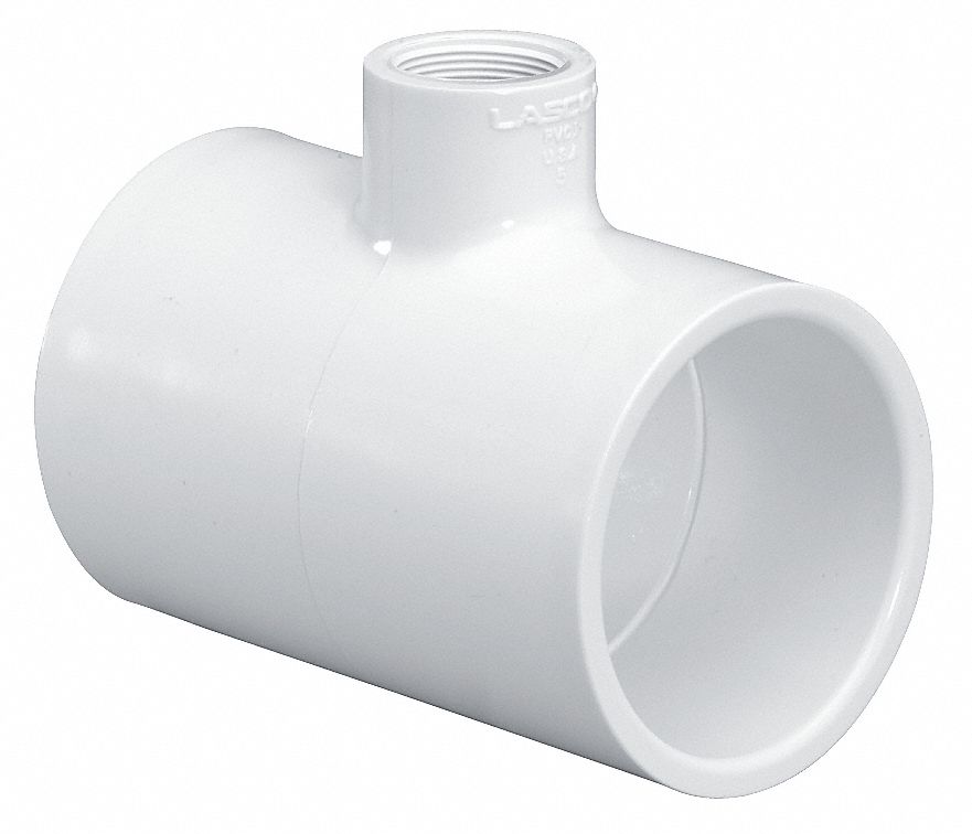 Lasco Pvc Reducer Tee Socket X Socket X Fnpt 3 4 In X 3 4 In X 1 2 In Pipe Size Pipe Fitting 22fk90 402101bc Grainger