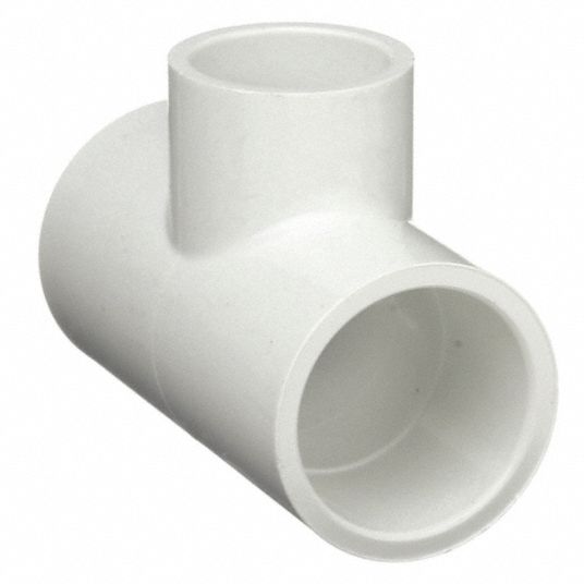 LASCO PVC Reducer Tee, Socket x Socket x Socket, 6 in x 6 in x 2 in ...