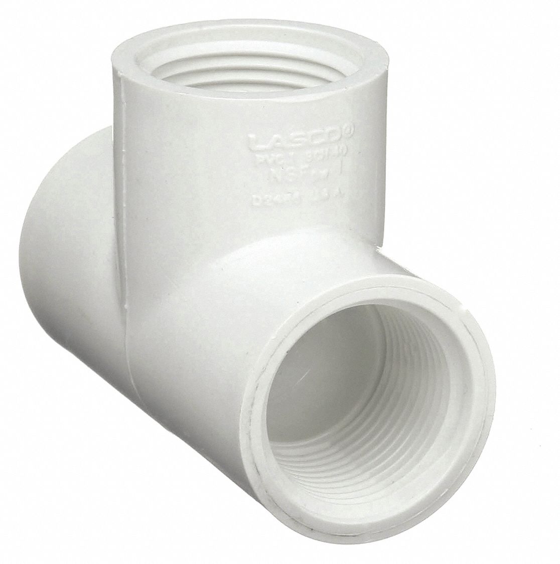 TEE: ¾ IN X ¾ IN X ¾ IN FITTING, SCHEDULE 40, FEMALE NPT X FEMALE NPT X FEMALE NPT