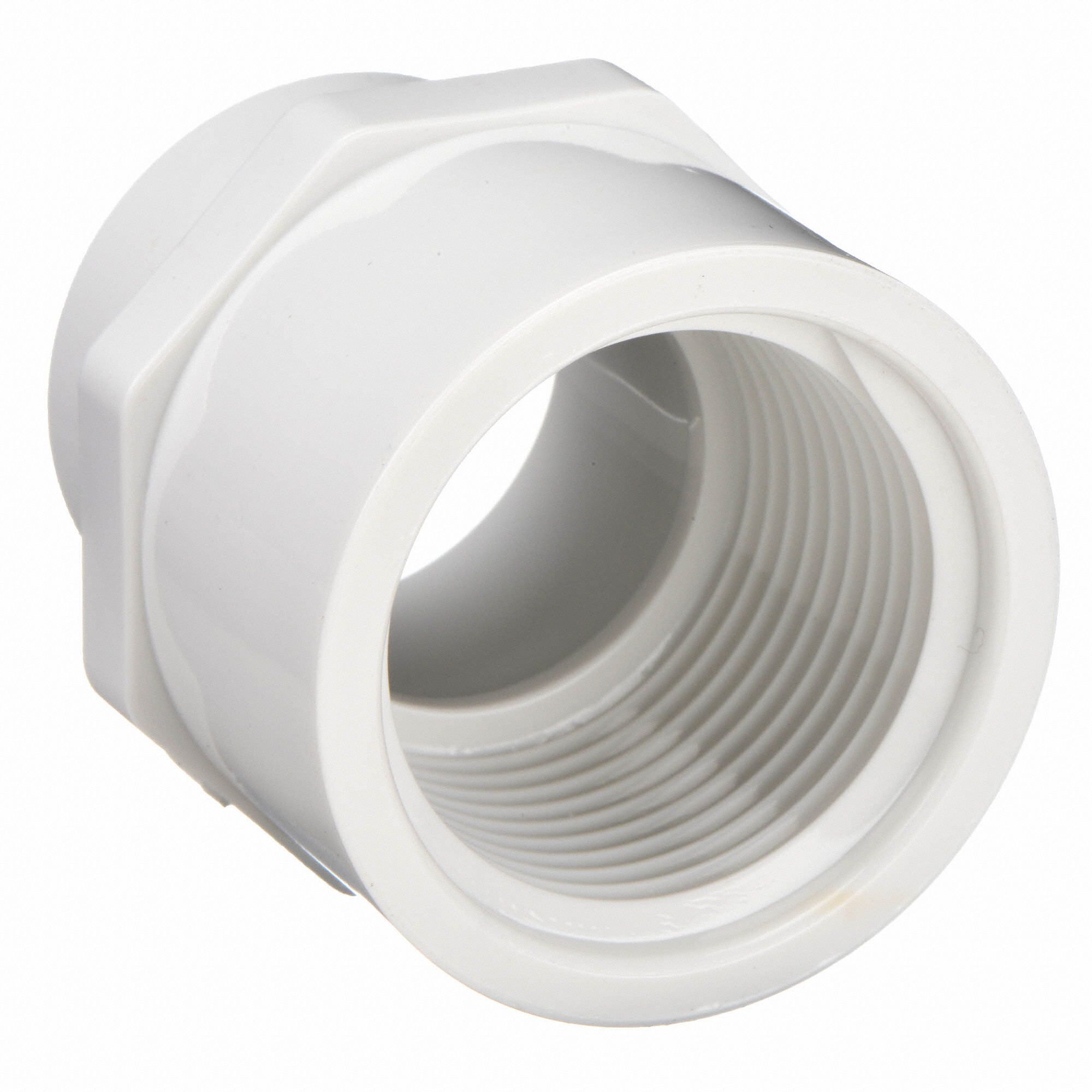 Grainger Approved Reducing Adapter 3 4 In X 1 2 In Fitting Pipe Size Schedule 40 Female Socket X Female Npt White 22fl27 bc Grainger