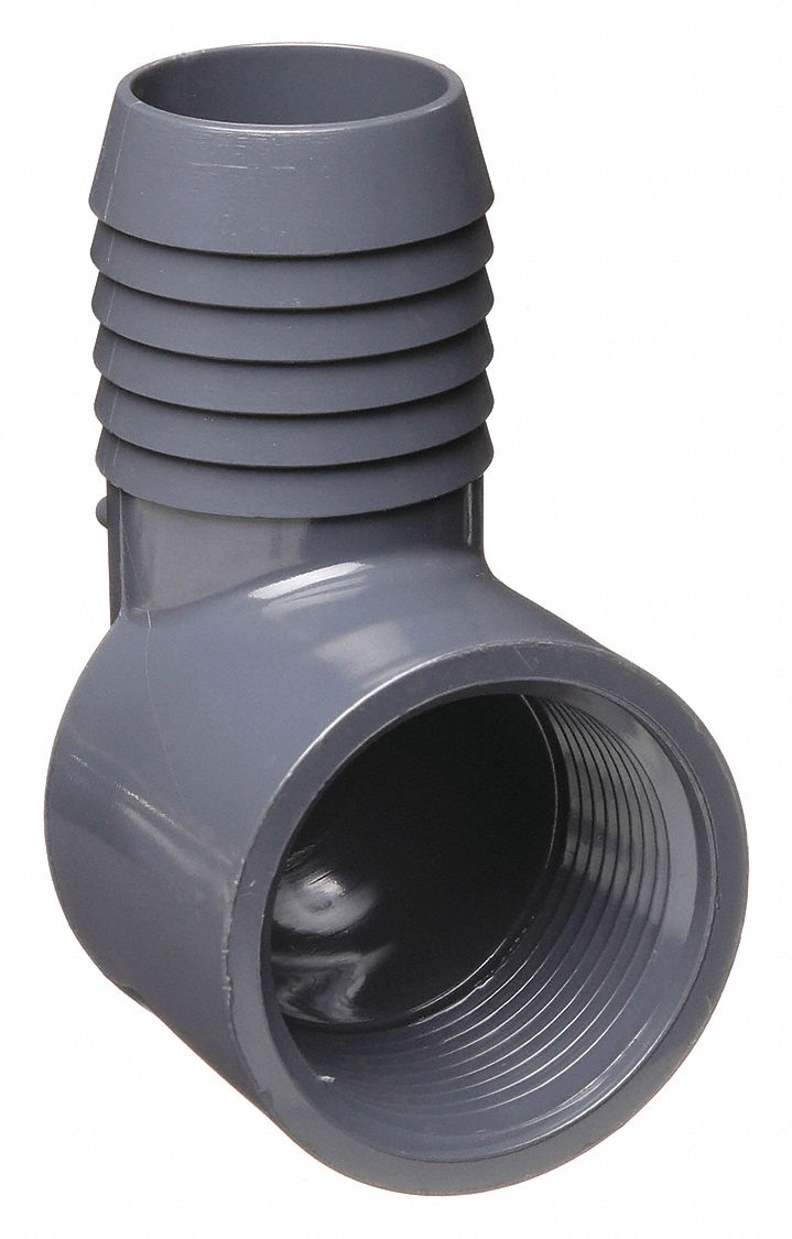 1 1 4 In X 1 1 4 In Fitting Pipe Size, Male Insert X Female Npt, 90 