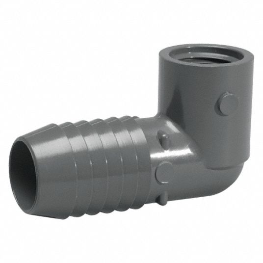 Grainger Approved 90 Reducing Elbow 3 4 In X 1 2 In Fitting Pipe Size Male Insert X Female Npt 0 Psi Gray 22fn73 Grainger