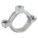 SPLIT-RING HANGER: SWIVEL LOOP, ELECTRO-GALVANIZED IRON, FOR ½ IN PIPE, 180 LB CAPACITY