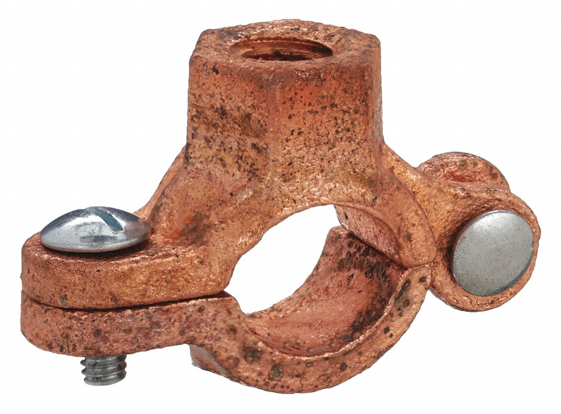 SPLIT-RING HANGER: SWIVEL LOOP, COPPER-PLATED IRON, FOR ½ IN PIPE, FOR 13/16 IN MAX OUTSIDE DIA