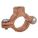 SPLIT-RING HANGER: SWIVEL LOOP, COPPER-PLATED IRON, FOR ¾ IN PIPE, FOR 1 1/16 IN MAX OUTSIDE DIA