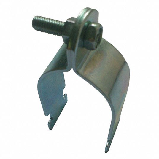 GRAINGER APPROVED Strut Pipe Clamp Galvanized Steel, 2 in Pipe Size